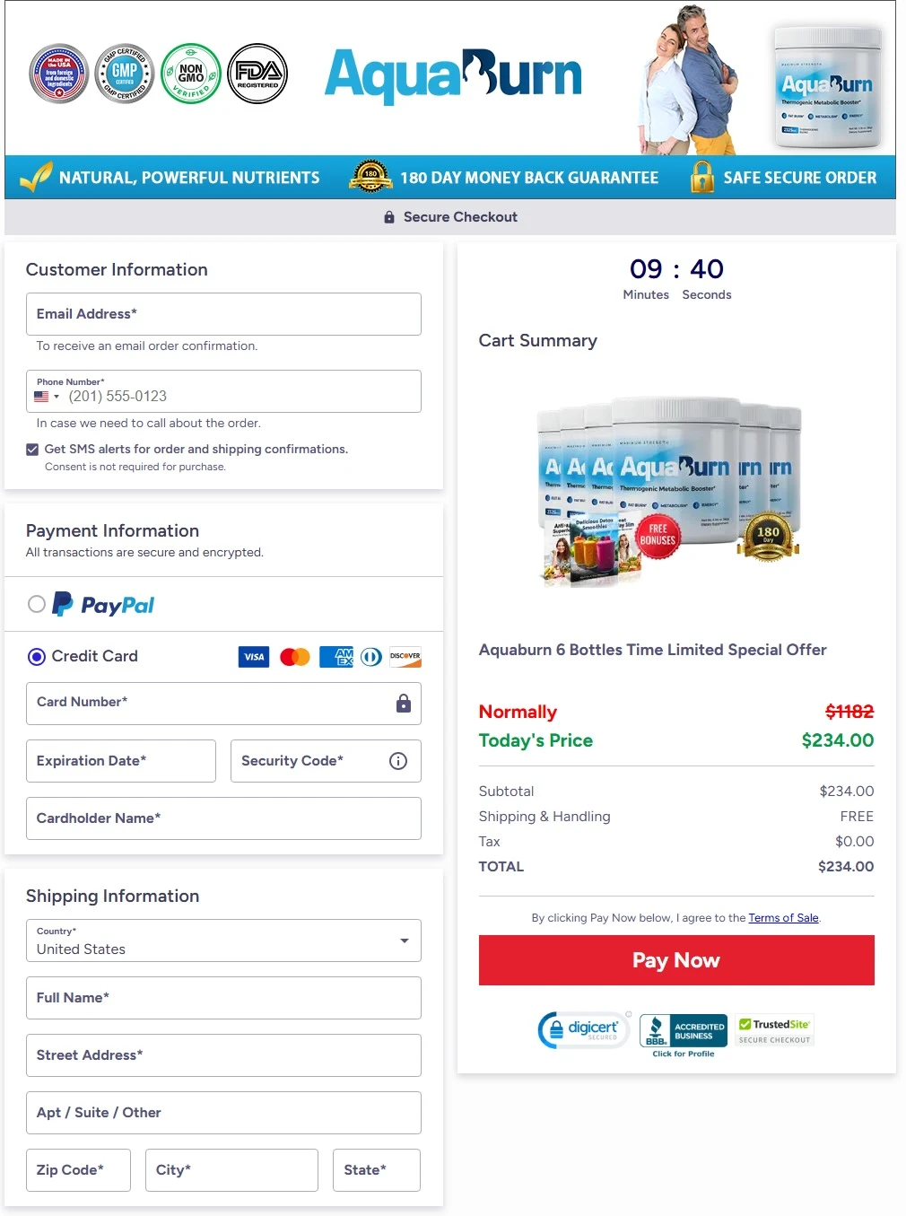 Secure Checkout Form